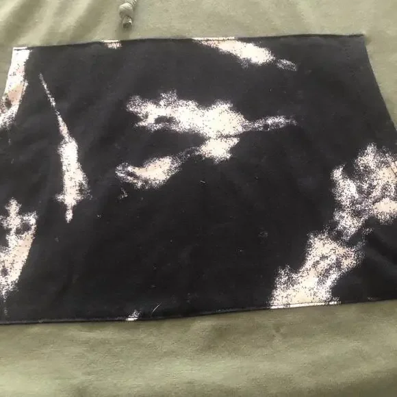 Lularoe 3XL Brittany Hoodie Sleeveless Pullover Geometric Army Green - Picture 3 of 7